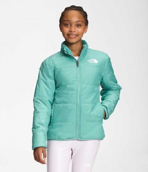 The North Face Reversible Mossbud Polar Ceketler Kiz Çocuk Turkuaz | ISTANBUL TFRU