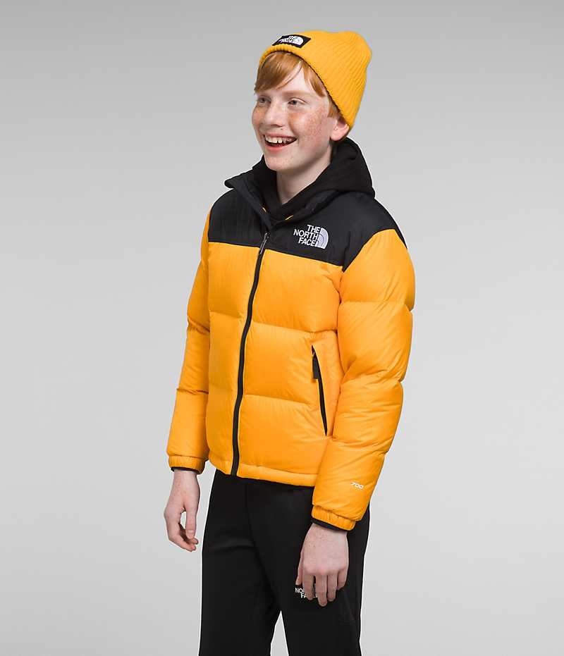 The North Face 1996 Retro Nuptse Aşağı Ceket Erkek Çocuk Altın | TÜRKIYE NLDB