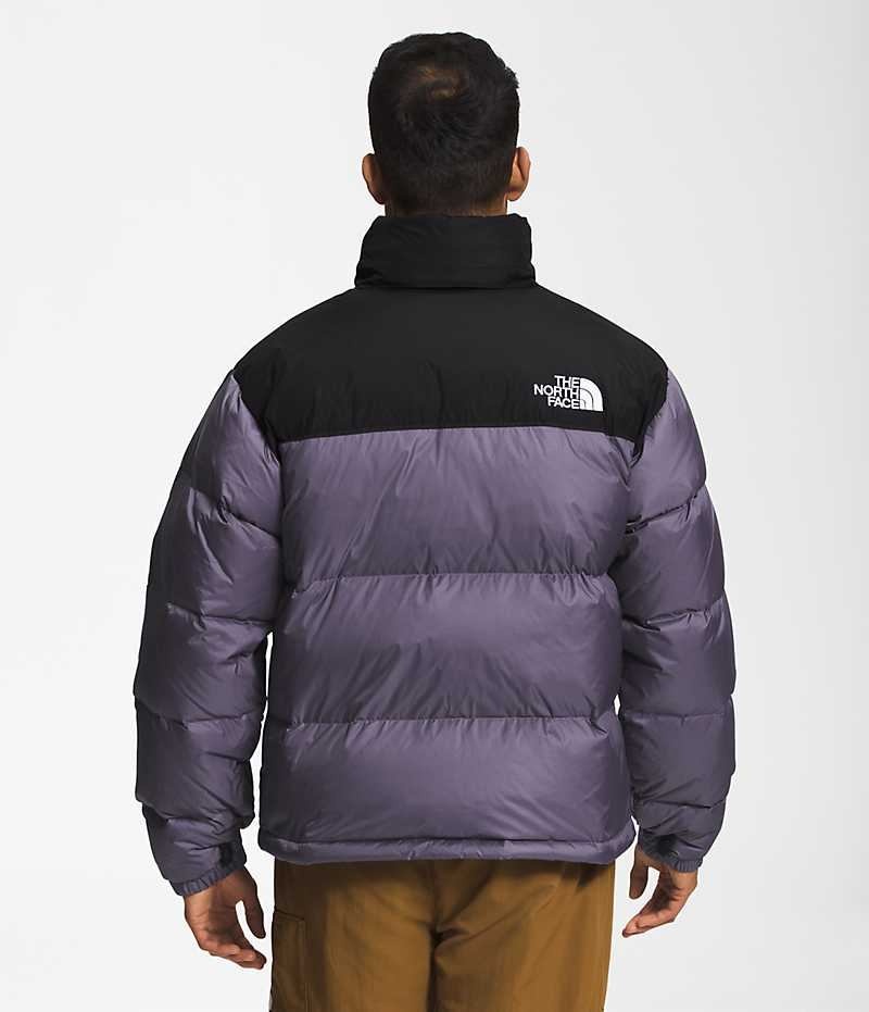 The North Face 1996 Retro Nuptse Aşağı Ceket Erkek Mor Siyah | TÜRKIYE STKF