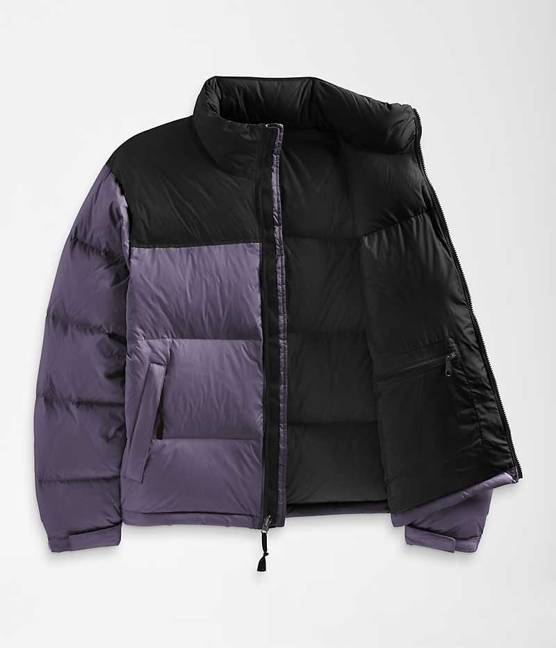 The North Face 1996 Retro Nuptse Aşağı Ceket Erkek Mor Siyah | TÜRKIYE STKF