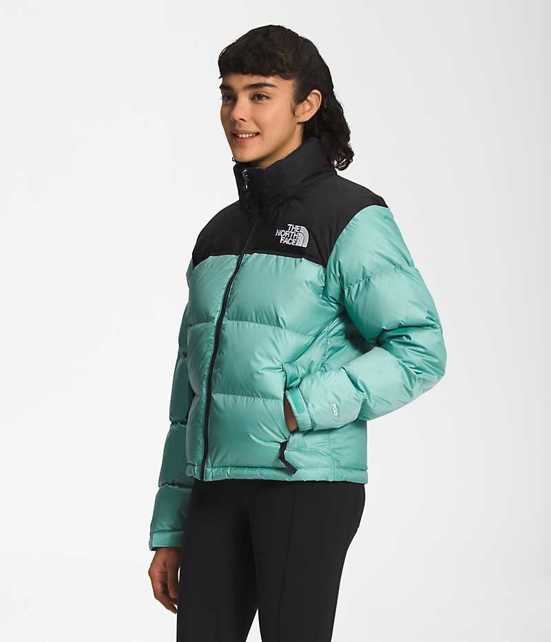 The North Face 1996 Retro Nuptse Aşağı Ceket Kadın Turkuaz | TÜRKIYE KEFB