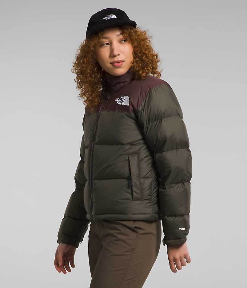 The North Face 1996 Retro Nuptse Aşağı Ceket Kadın Zeytin Yeşili | ISTANBUL ALRY