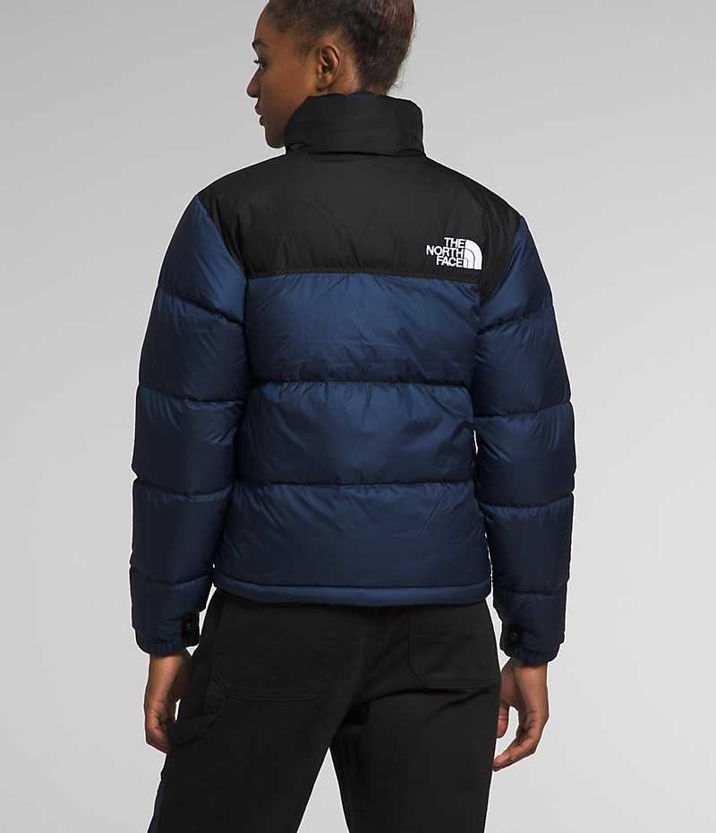 The North Face 1996 Retro Nuptse Aşağı Ceket Kadın Lacivert Siyah | ISTANBUL XGRI