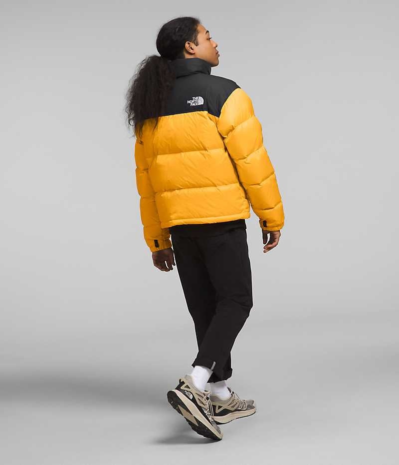 The North Face 1996 Retro Nuptse Aşağı Ceket Erkek Altın Siyah | ISTANBUL IBWG