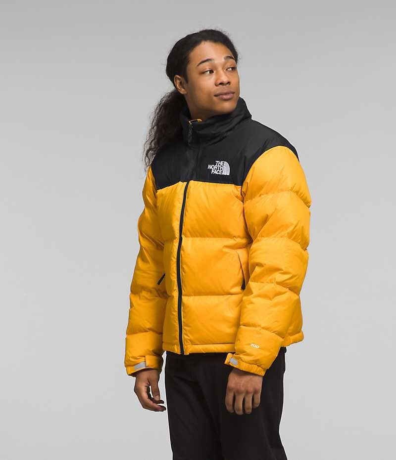 The North Face 1996 Retro Nuptse Aşağı Ceket Erkek Altın Siyah | ISTANBUL IBWG