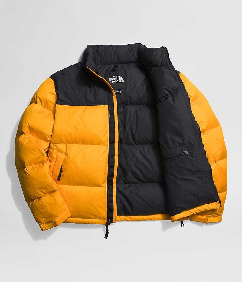 The North Face 1996 Retro Nuptse Aşağı Ceket Erkek Altın Siyah | ISTANBUL IBWG