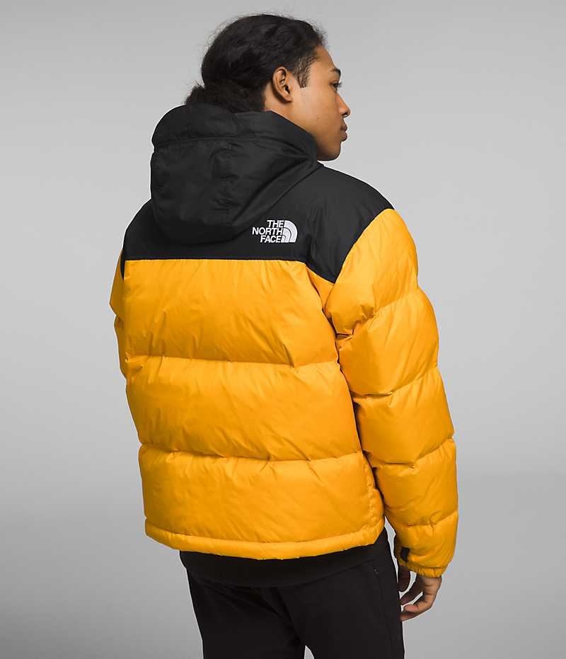 The North Face 1996 Retro Nuptse Aşağı Ceket Erkek Altın Siyah | ISTANBUL IBWG