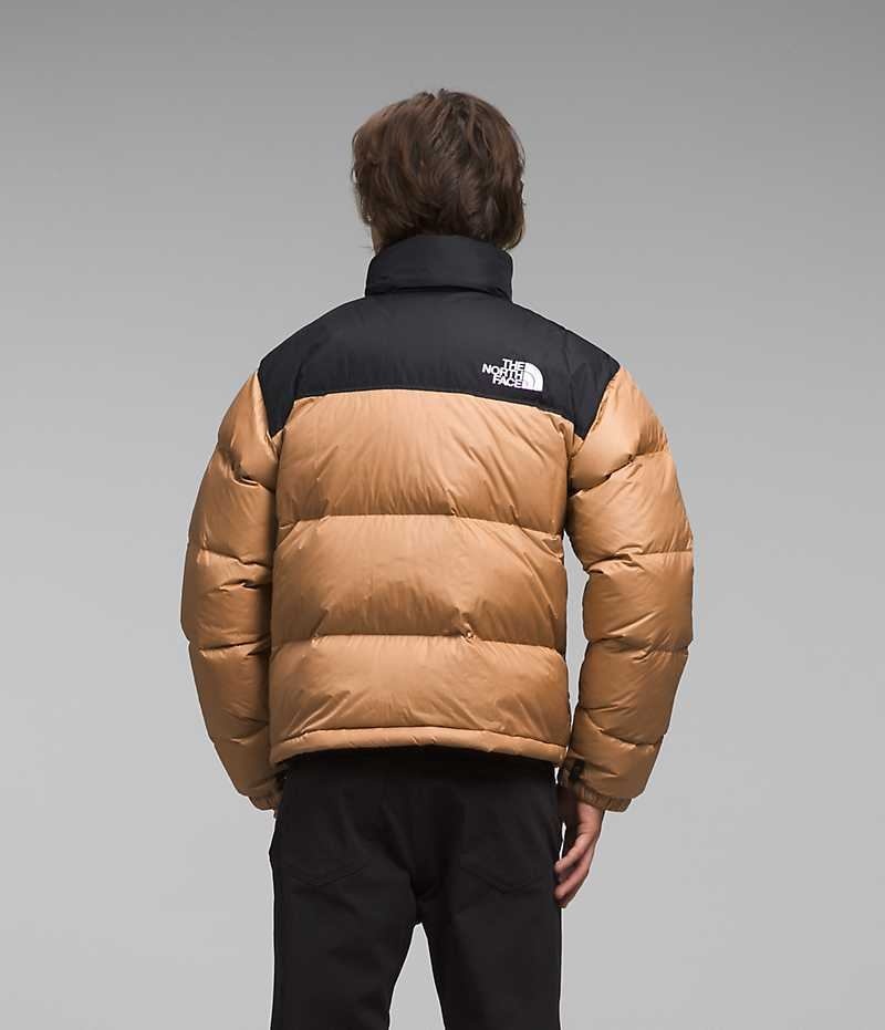 The North Face 1996 Retro Nuptse Aşağı Ceket Erkek Bej Rengi Siyah | TÜRKIYE VLYO