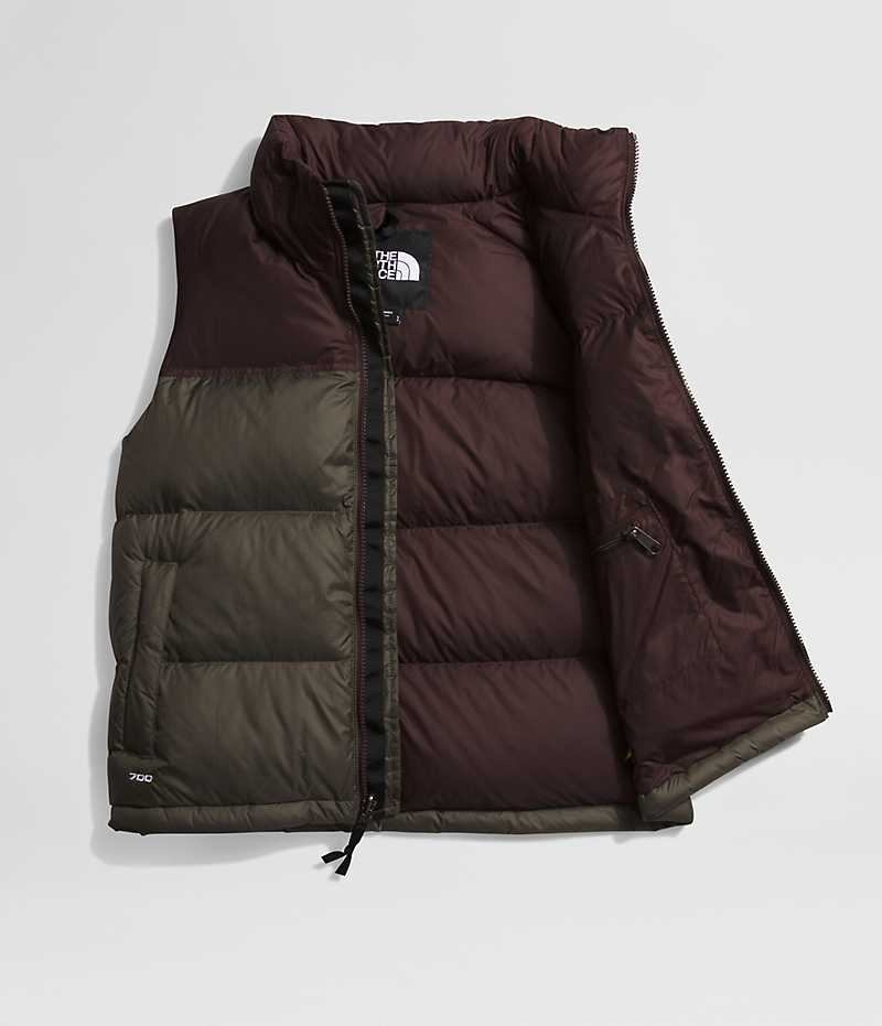 The North Face 1996 Retro Nuptse Aşağı Yelek Kadın Zeytin Yeşili Siyah | ISTANBUL XSTL