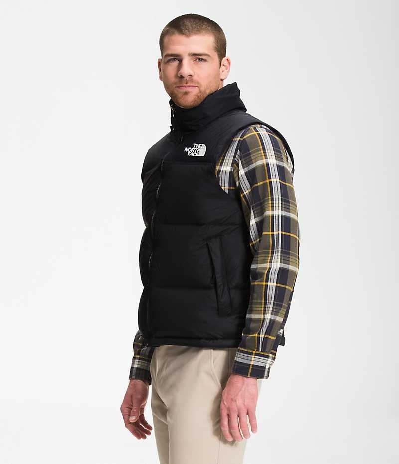 The North Face 1996 Retro Nuptse Aşağı Yelek Erkek Siyah | ISTANBUL LVEU