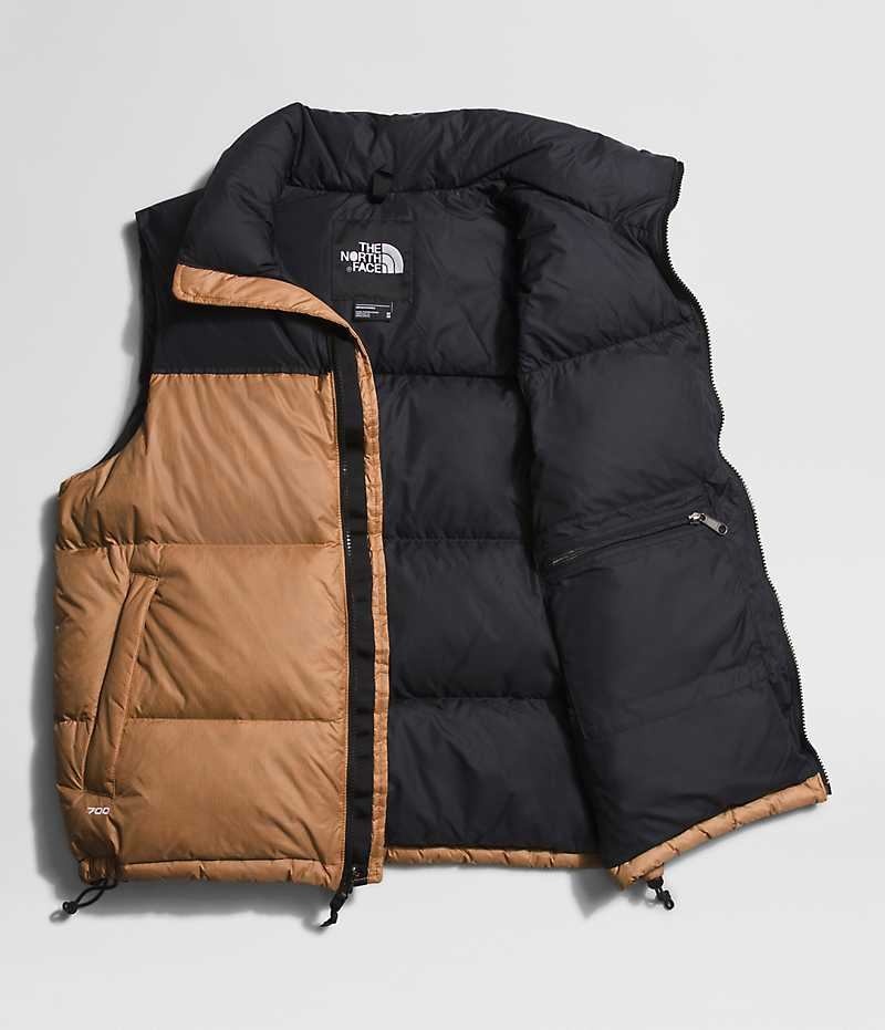 The North Face 1996 Retro Nuptse Aşağı Yelek Erkek Haki Siyah | ISTANBUL ADZJ
