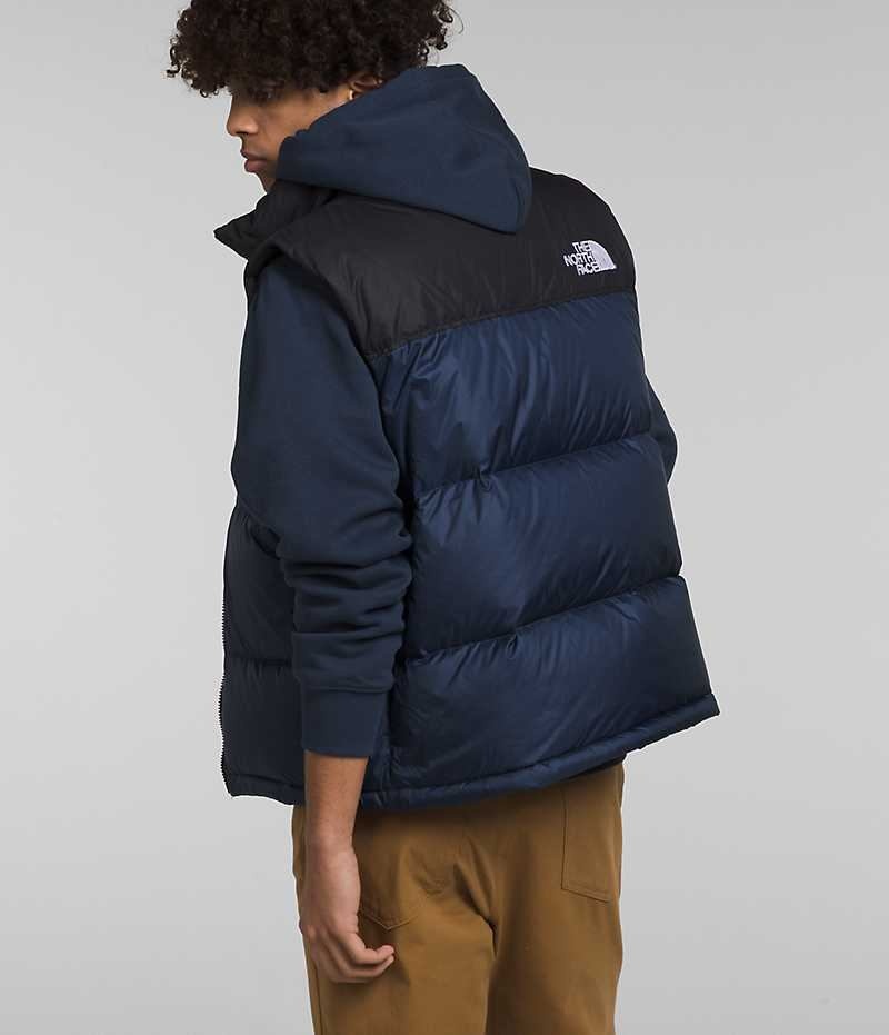 The North Face 1996 Retro Nuptse Aşağı Yelek Erkek Lacivert | TÜRKIYE JOKT