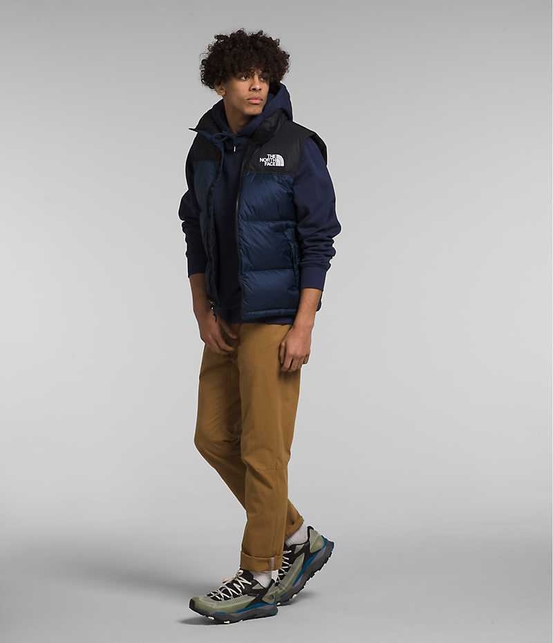 The North Face 1996 Retro Nuptse Aşağı Yelek Erkek Lacivert | TÜRKIYE JOKT