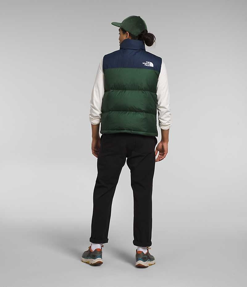 The North Face 1996 Retro Nuptse Aşağı Yelek Erkek Yeşil Lacivert | ISTANBUL RMSQ