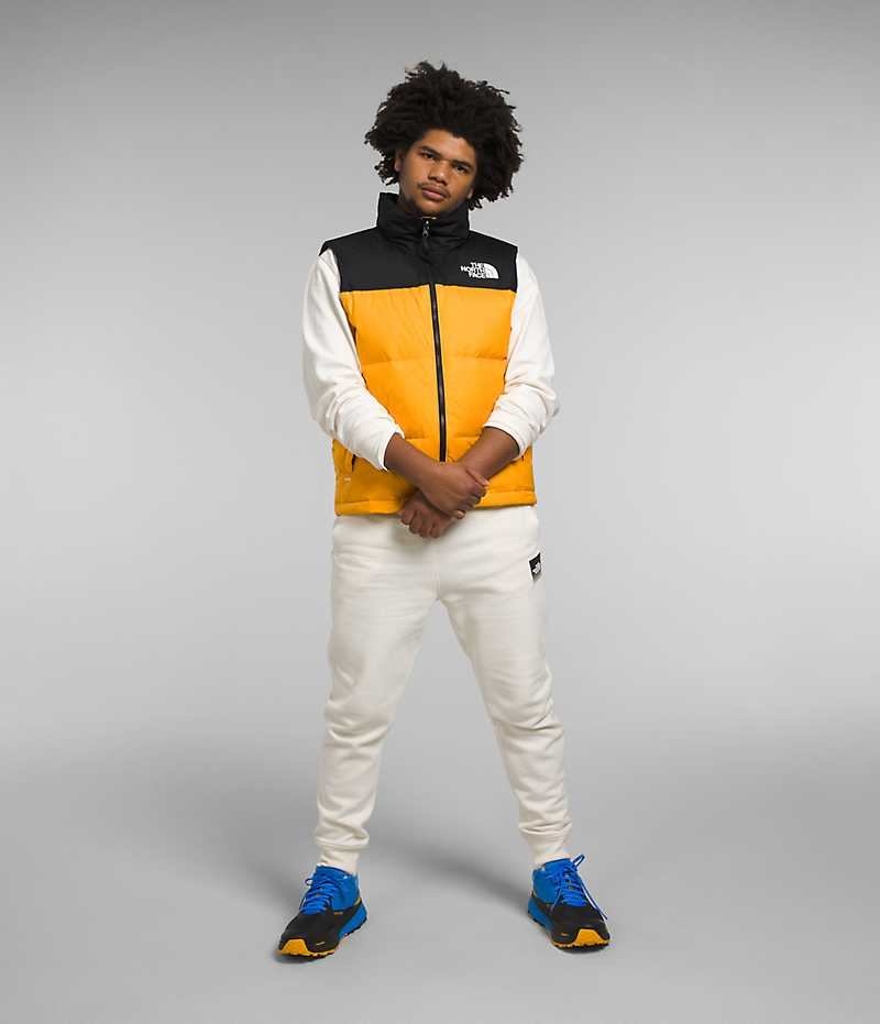 The North Face 1996 Retro Nuptse Aşağı Yelek Erkek Altın Siyah | TÜRKIYE VMAX