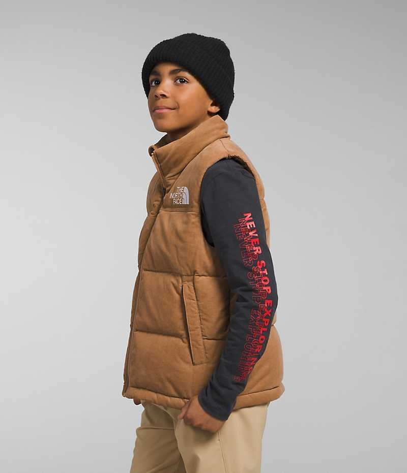 The North Face 1996 Retro Nuptse Yelek Erkek Çocuk Kahverengi | ISTANBUL RAUT