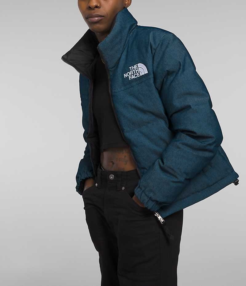 The North Face ’92 Reversible Nuptse Aşağı Ceket Kadın Mavi | ISTANBUL MGTH