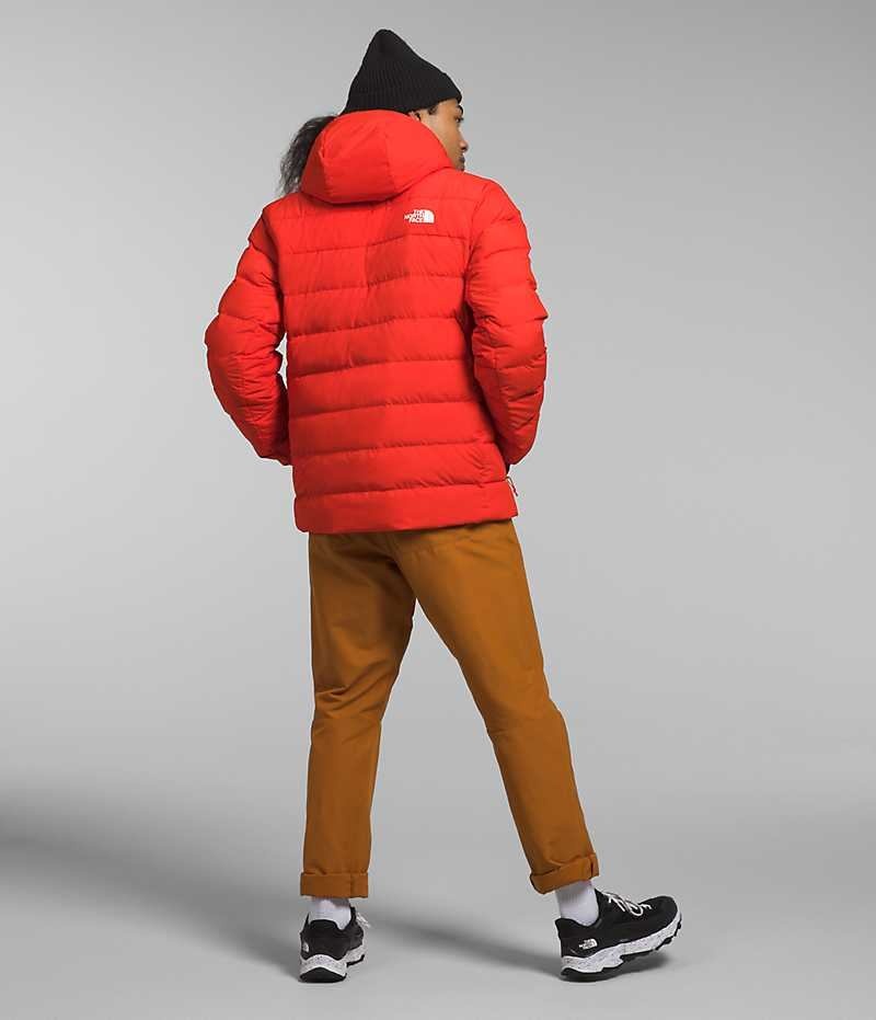 The North Face Aconcagua 3 Hoodie Aşağı Ceket Erkek Kırmızı | ISTANBUL SXTY