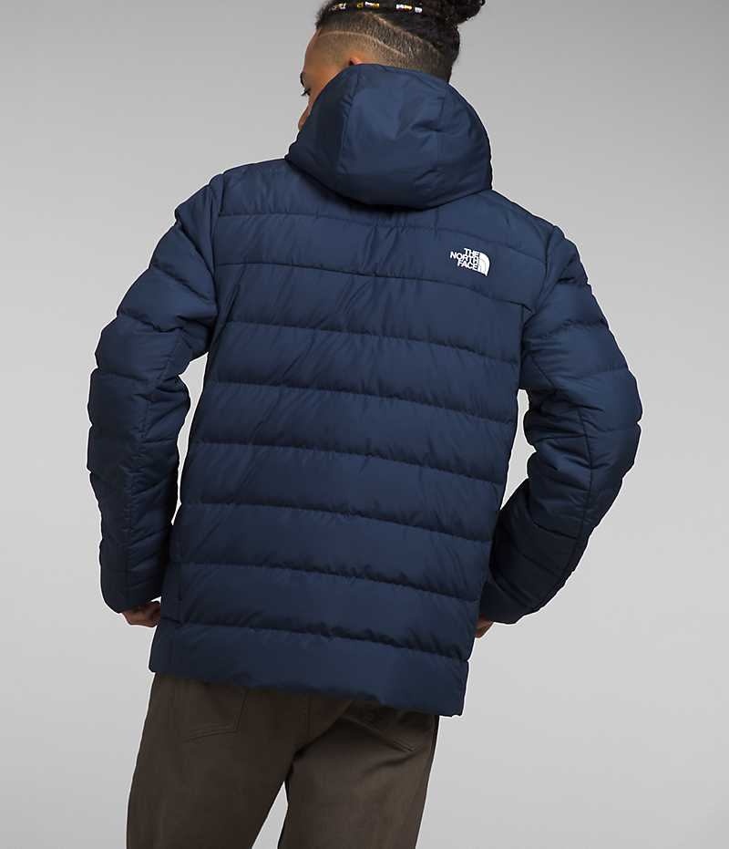 The North Face Aconcagua 3 Hoodie Aşağı Ceket Erkek Lacivert | ISTANBUL HUAQ