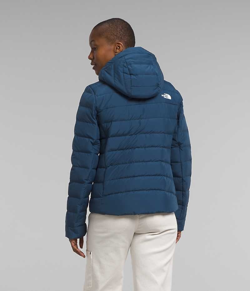 The North Face Aconcagua 3 Hoodie Aşağı Ceket Kadın Mavi | TÜRKIYE JNIO