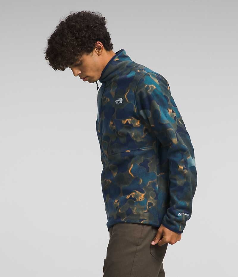 The North Face Alpine Polartec® 100 ½-Zip Sweatshirt Erkek Lacivert | ISTANBUL ZRDC