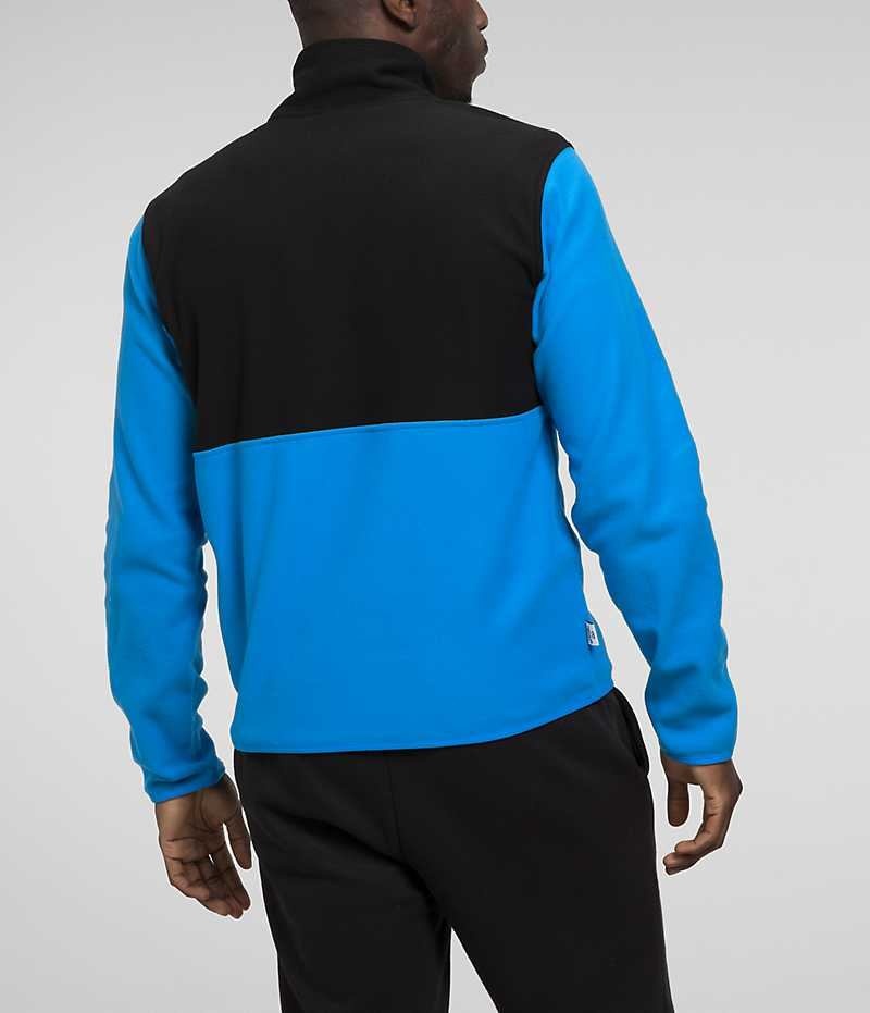 The North Face Alpine Polartec® 100 ½-Zip Sweatshirt Erkek Mavi Siyah | TÜRKIYE ZVCD