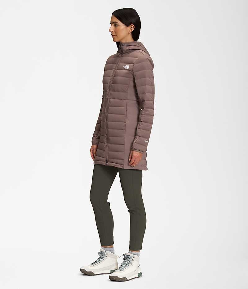 The North Face Belleview Stretch Down Parka Kadın Kahverengi | ISTANBUL OTVX