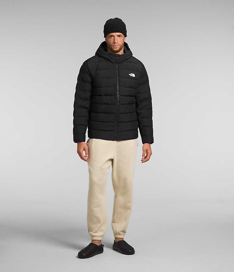 The North Face Big Aconcagua 3 Hoodie Aşağı Ceket Erkek Siyah | ISTANBUL MWDH