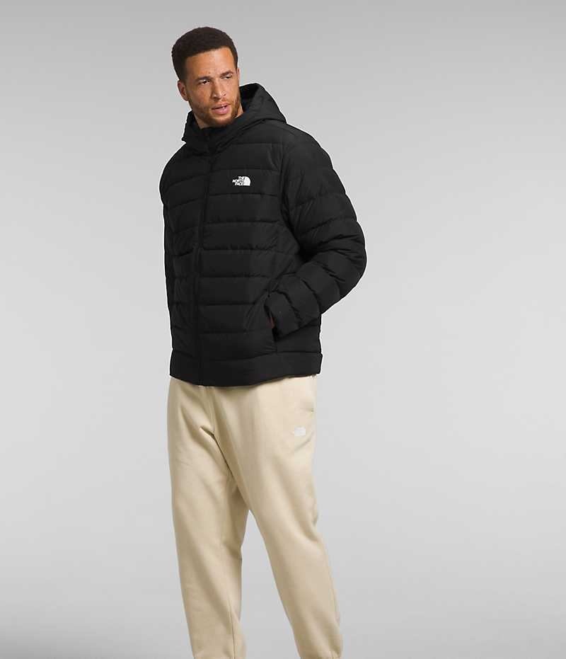 The North Face Big Aconcagua 3 Hoodie Aşağı Ceket Erkek Siyah | ISTANBUL MWDH