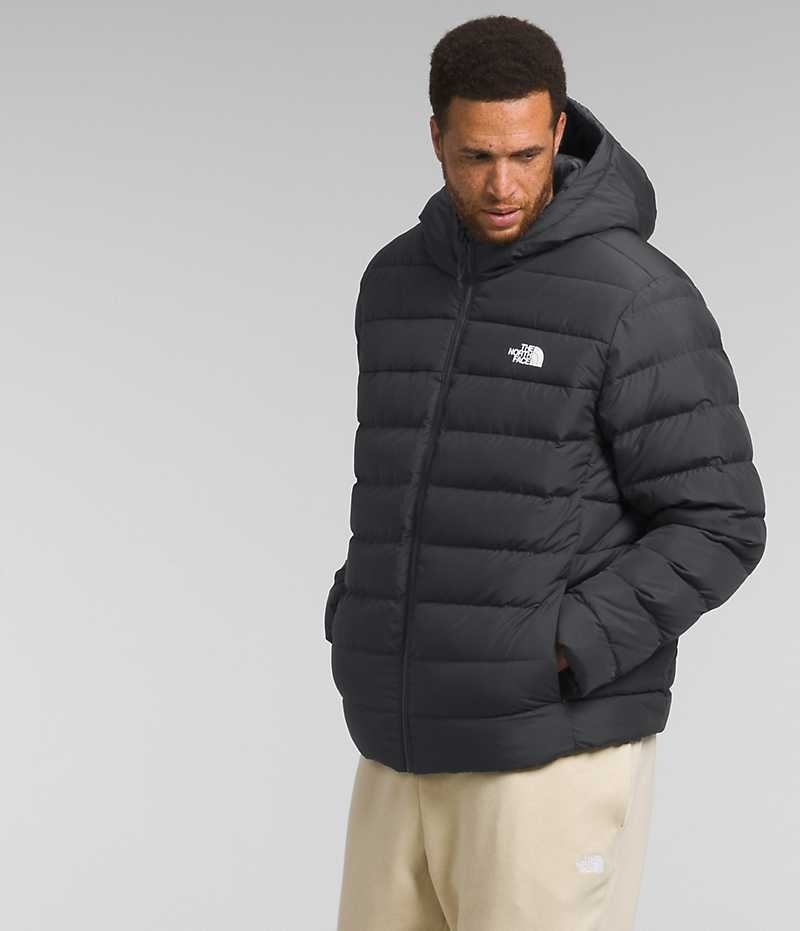 The North Face Big Aconcagua 3 Hoodie Aşağı Ceket Erkek Siyah | TÜRKIYE NFCM