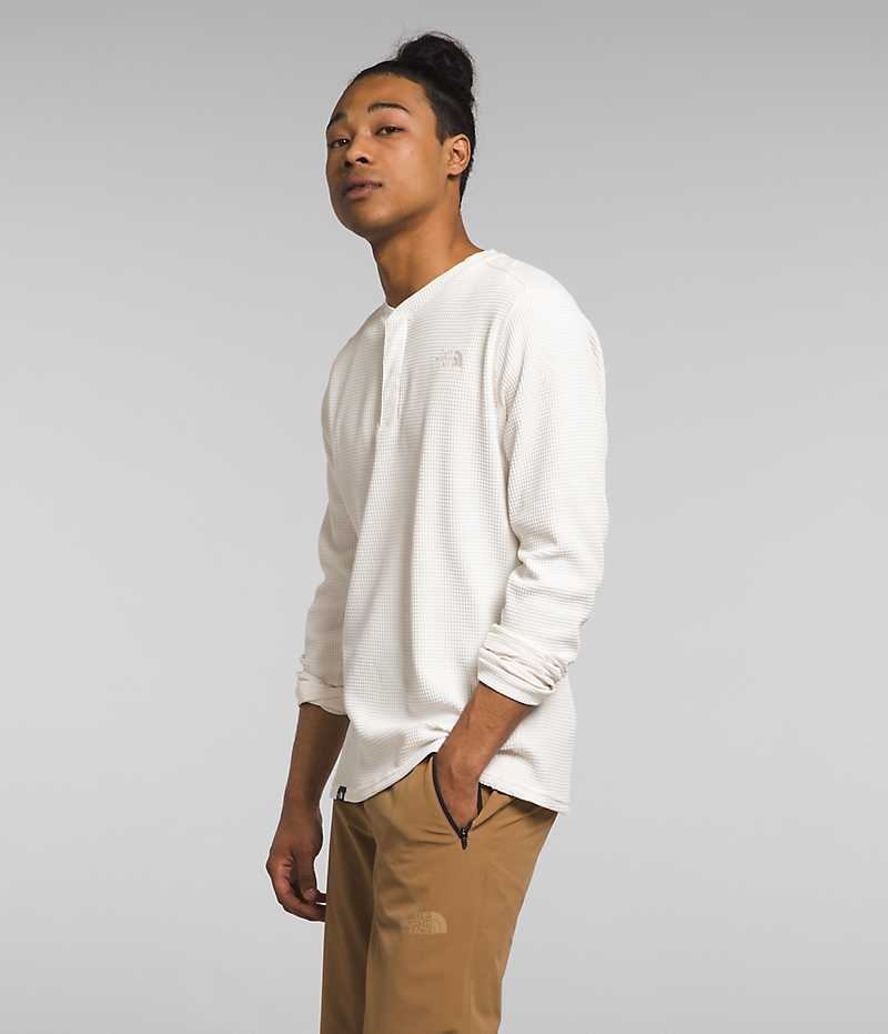 The North Face Canyon Fog Thermal Long Sleeve Henley Tişört Erkek Beyaz | ISTANBUL NAWS