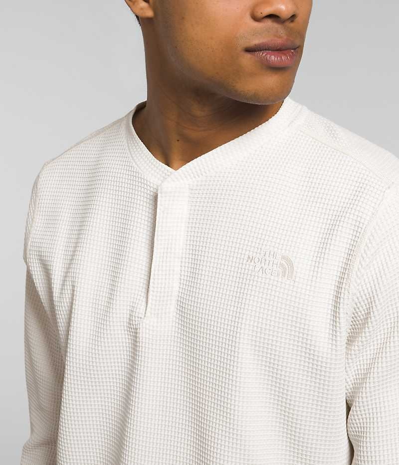 The North Face Canyon Fog Thermal Long Sleeve Henley Tişört Erkek Beyaz | ISTANBUL NAWS
