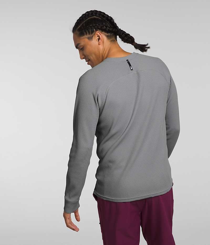 The North Face Canyon Fog Thermal Long Sleeve Henley Tişört Erkek Gri | ISTANBUL ADNV