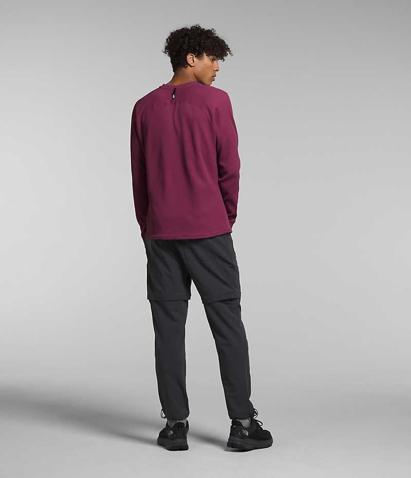 The North Face Canyon Fog Thermal Long Sleeve Henley Tişört Erkek Küpe Çiçeği | TÜRKIYE ZAUK