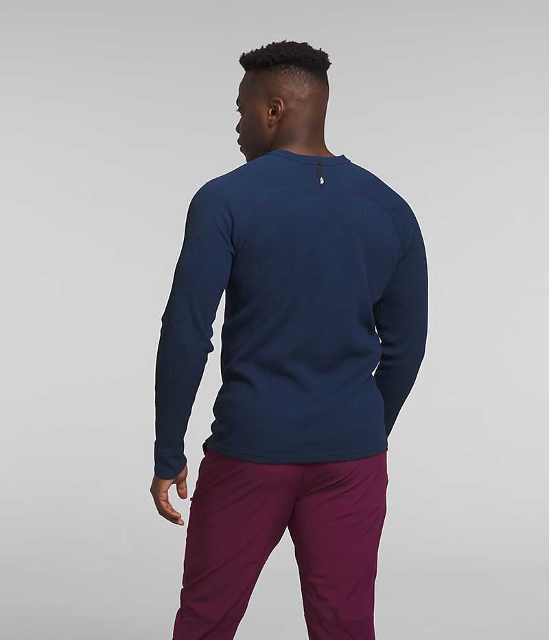 The North Face Canyon Fog Thermal Long Sleeve Sweatshirt Erkek Lacivert | TÜRKIYE KHWZ