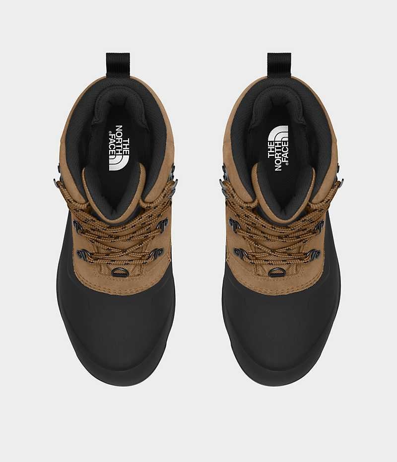 The North Face Chilkat V Dantel Su Geçirmez Kışlık Bot Erkek Kahverengi Siyah | TÜRKIYE XNKJ