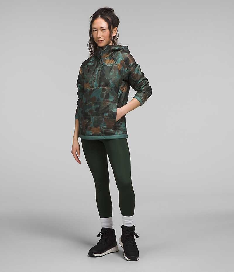 The North Face Circaloft ¼-Zip Pullover Aşağı Ceket Kadın Camo | TÜRKIYE XHZT