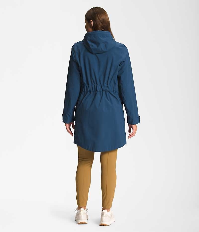 The North Face City Breeze Rain II Parka Kadın Mavi | TÜRKIYE FGAR