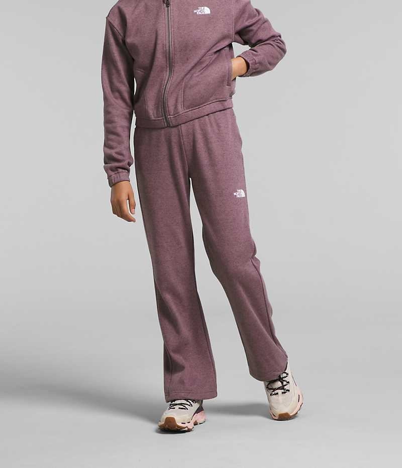 The North Face Cozy Dream Fleece Geniş Leg Polar Pantolon Kiz Çocuk Küpe Çiçeği | ISTANBUL XEMQ