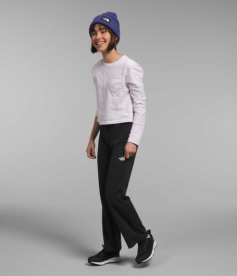 The North Face Cozy Dream Fleece Geniş Leg Polar Pantolon Kiz Çocuk Siyah | TÜRKIYE EOSZ