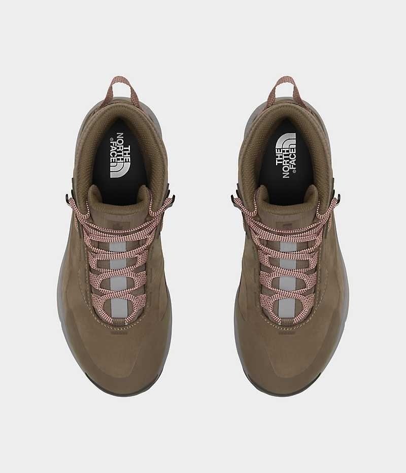 The North Face Cragstone Deri Mid Cut Su Geçirmez Yürüyüş Botu Kadın Kahverengi | ISTANBUL PJES