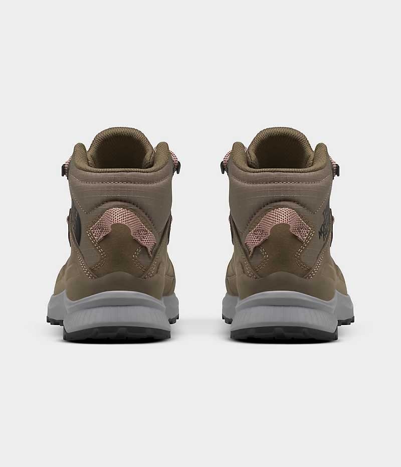 The North Face Cragstone Deri Mid Cut Su Geçirmez Yürüyüş Botu Kadın Kahverengi | ISTANBUL PJES
