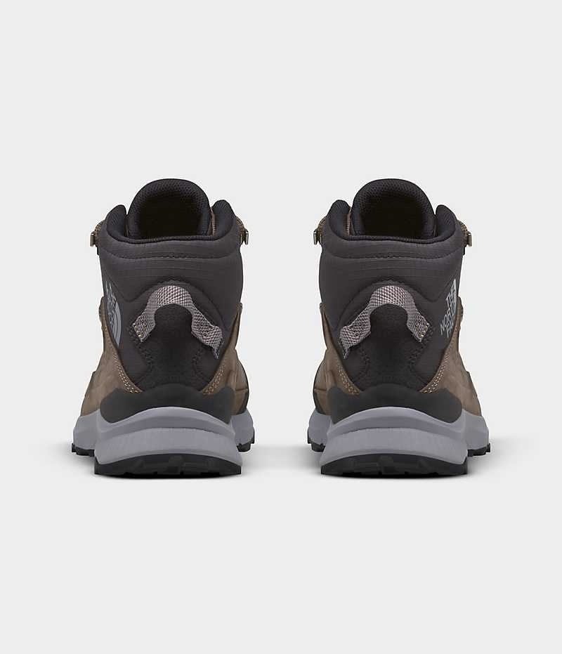 The North Face Cragstone Deri Mid Cut Su Geçirmez Yürüyüş Botu Erkek Kahverengi | TÜRKIYE CBRL