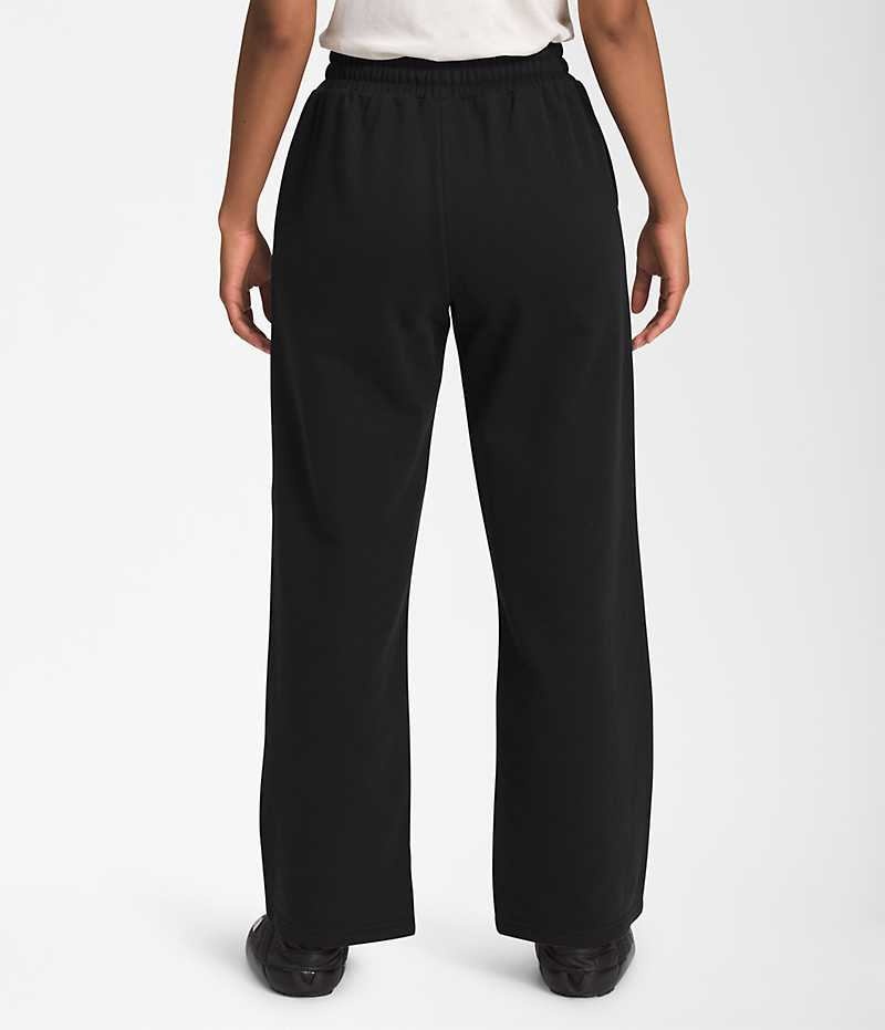 The North Face Felted Geniş Leg Polar Pantolon Kadın Siyah | ISTANBUL CWEA