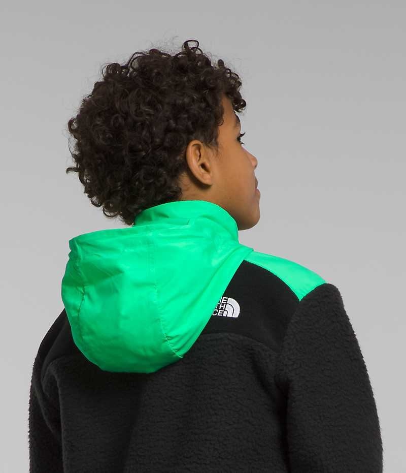 The North Face Forrest Mashup Polar Ceketler Erkek Çocuk Siyah Yeşil | ISTANBUL DZJH