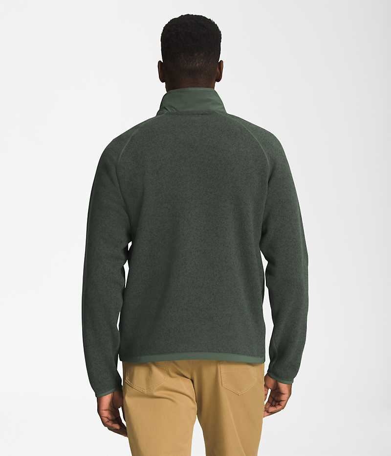 The North Face Gordon Lyons ¼-Zip Sweatshirt Erkek Yeşil | TÜRKIYE RQYA