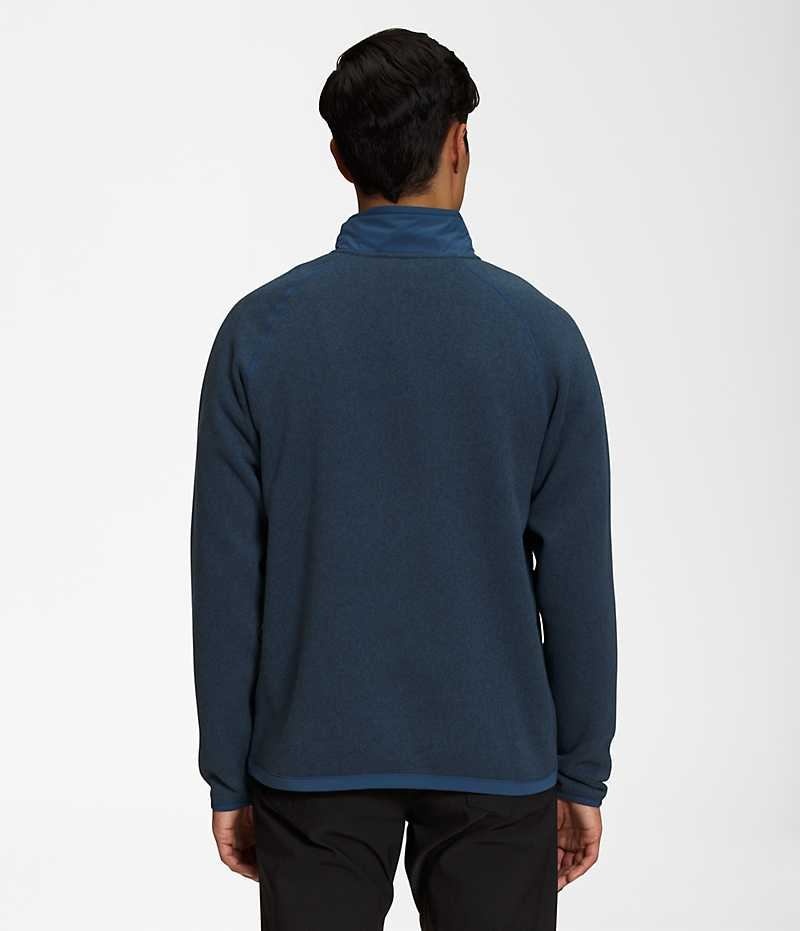 The North Face Gordon Lyons ¼-Zip Sweatshirt Erkek Mavi | TÜRKIYE POIW