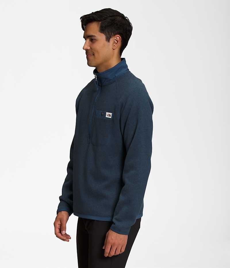 The North Face Gordon Lyons ¼-Zip Sweatshirt Erkek Mavi | TÜRKIYE POIW