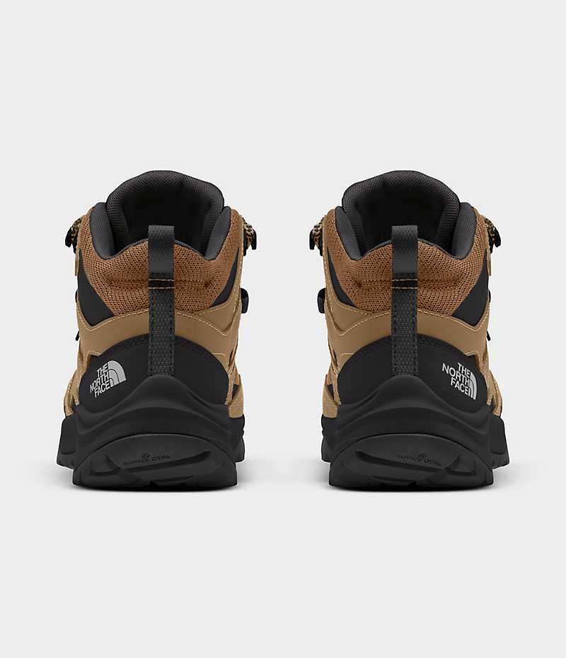 The North Face Hedgehog 3 Mid Cut Su Geçirmez Yürüyüş Ayakkabısı Erkek Kahverengi Siyah | TÜRKIYE ZVIP