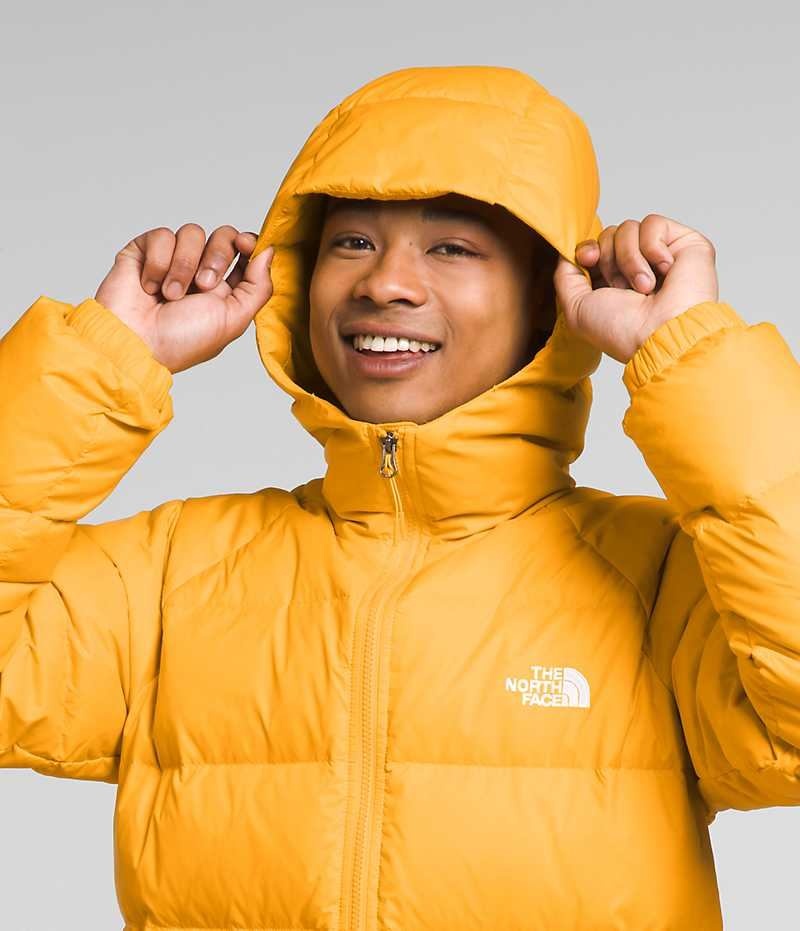 The North Face Hydrenalite™ Hoodie Aşağı Ceket Erkek Altın | TÜRKIYE TIVF